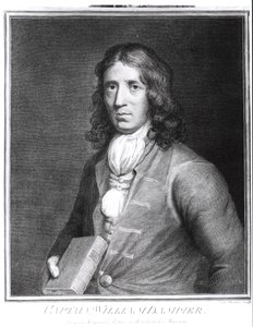 Ritratto del capitano William Dampier (1652-1715) inciso da Sherwin